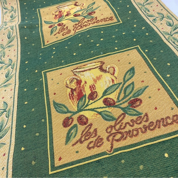 BLOOMINGDALE'S French Country Runner Provence Olives Tapestry - Picture 5 of 10